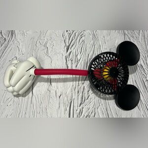 Disney Park Mickey Mouse Ears Flexible Clip-on Fan 17" Pre Owned